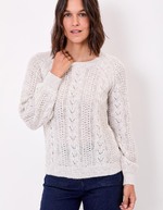 Pull tricot fantaisie imprimé La Fiancée