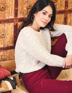 Pull tricot fantaisie imprimé La Fiancée
