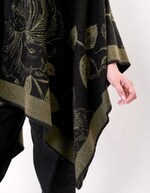 Poncho imprimé réversible imprimé La Fiancée