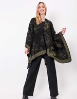 Poncho imprimé réversible imprimé La Fiancée