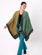 Poncho imprimé réversible imprimé La Fiancée
