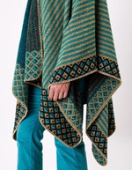 Poncho imprimé réversible imprimé La Fiancée