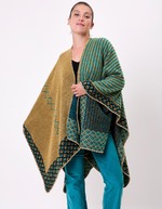 Poncho imprimé réversible imprimé La Fiancée