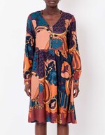 Robe empire fluide imprimé La Fiancée