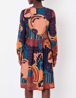 Robe empire fluide imprimé La Fiancée