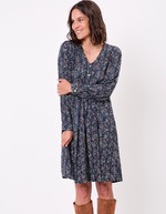 Robe empire fluide imprimé La Fiancée