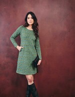 Robe courte maille jacquard imprimé La Fiancée