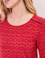 Robe courte maille jacquard imprimé La Fiancée