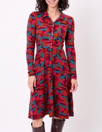 Robe chemise maille fluide imprimé La Fiancée