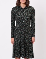 Robe chemise maille fluide imprimé La Fiancée