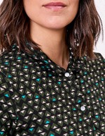 Robe chemise maille fluide imprimé La Fiancée