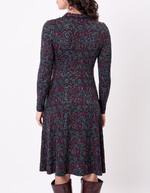 Robe chemise maille fluide imprimé La Fiancée