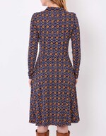 Robe chemise maille fluide imprimé La Fiancée