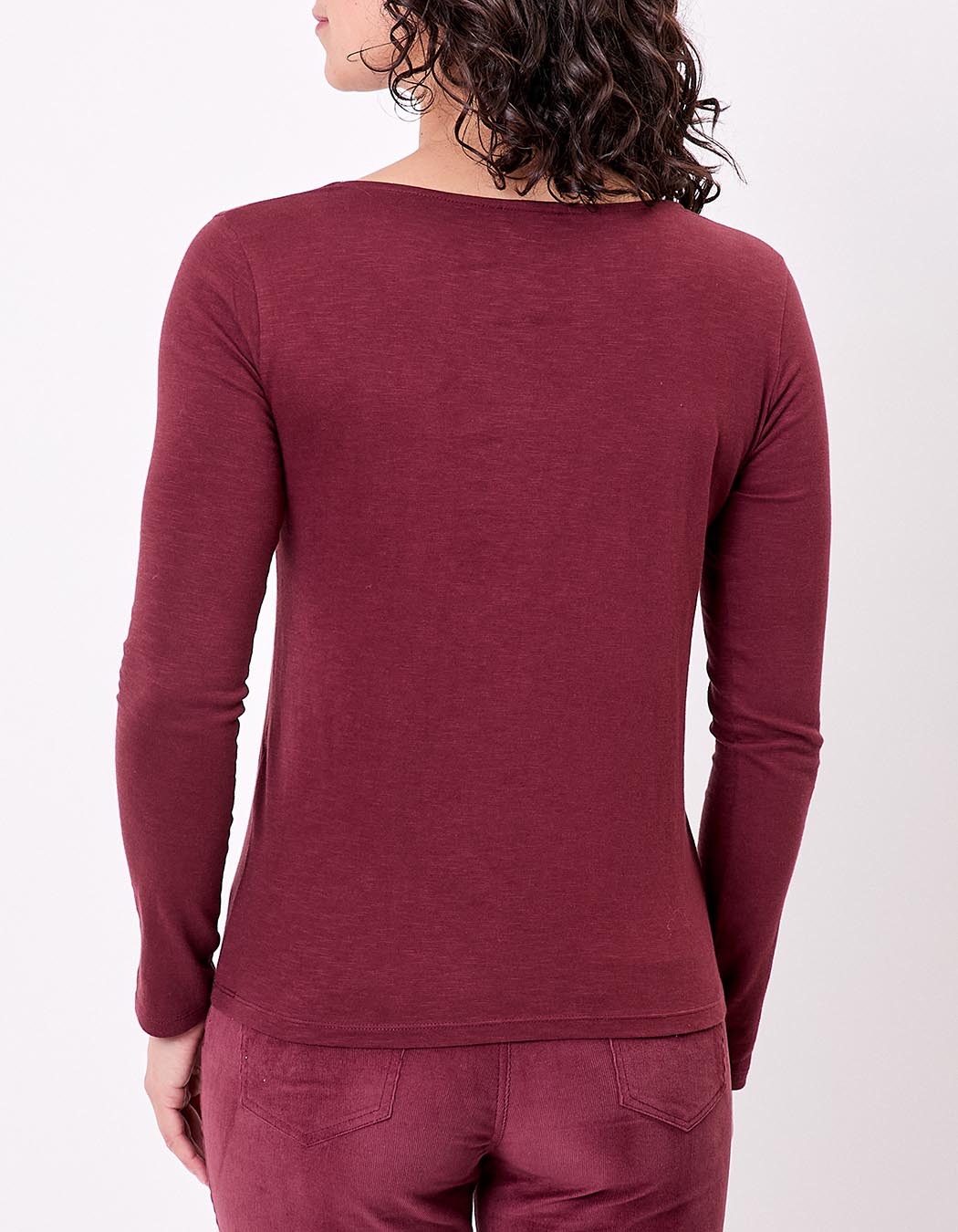 T-shirt col V imprimé coton bio imprimé La Fiancée