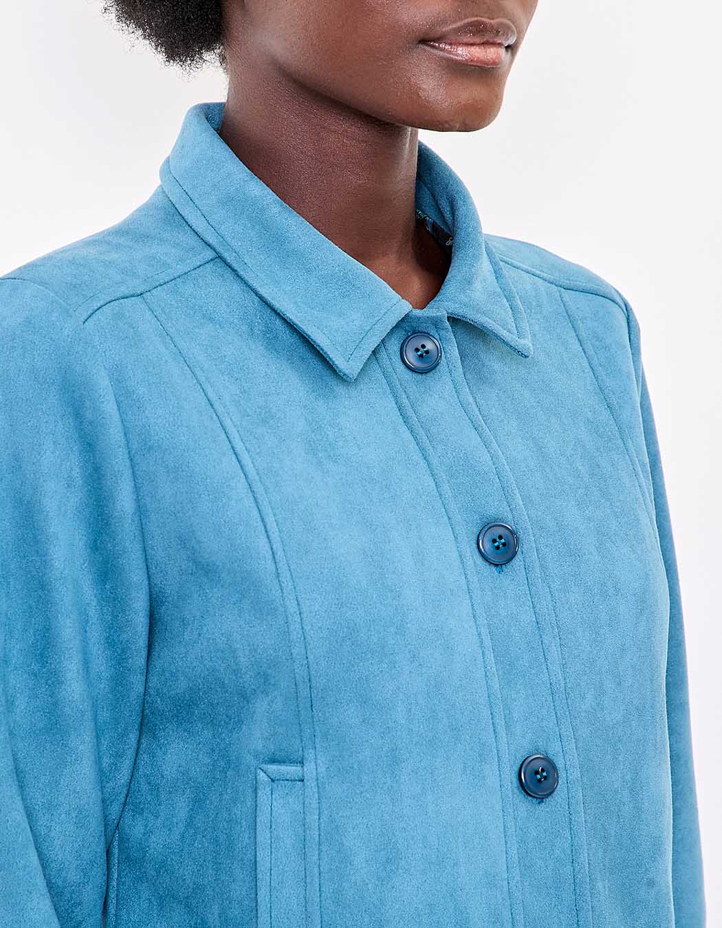 Veste courte suédine doublée imprimé La Fiancée
