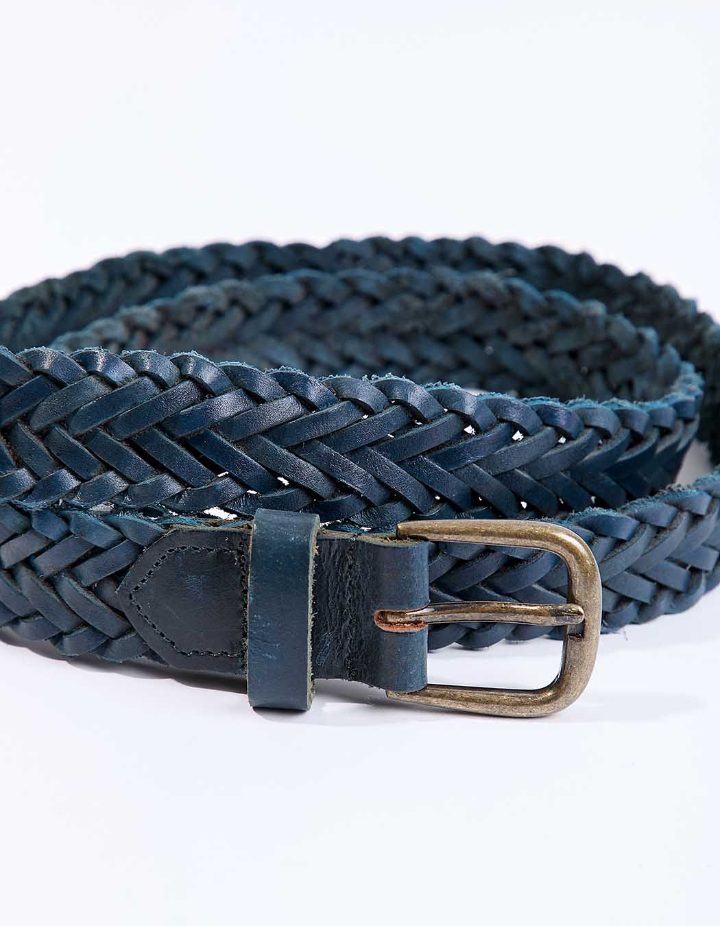 Ceinture cuir tressé imprimé La Fiancée