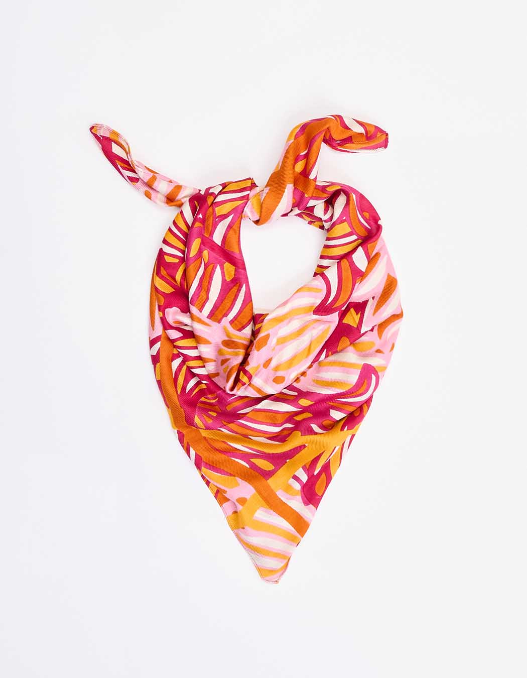 Grand foulard carré fluide imprimé La Fiancée