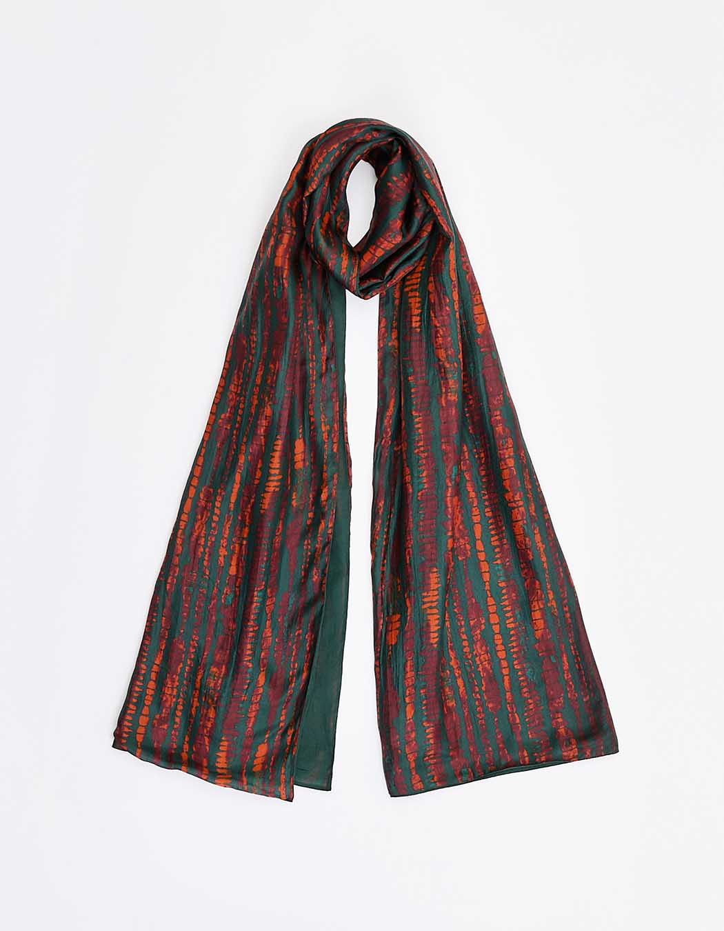 Foulard en soie doublé imprimé La Fiancée