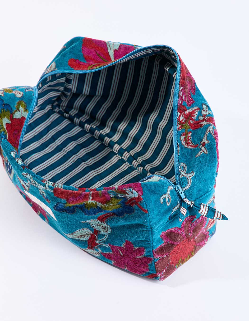 Grande pochette en velours imprimé La Fiancée