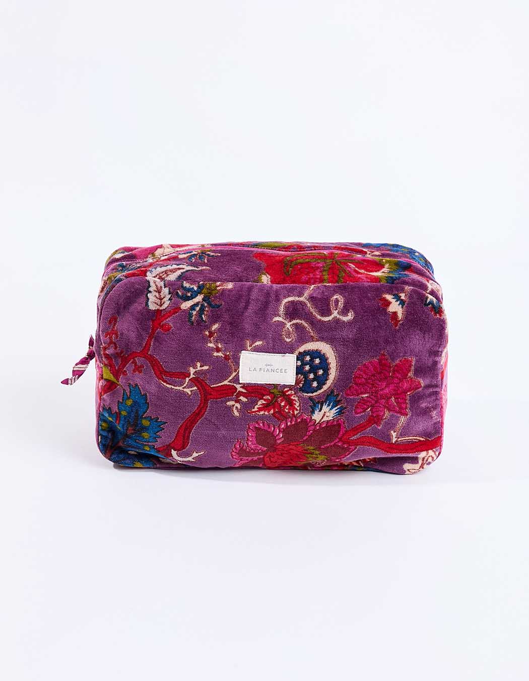 Grande pochette en velours imprimé La Fiancée