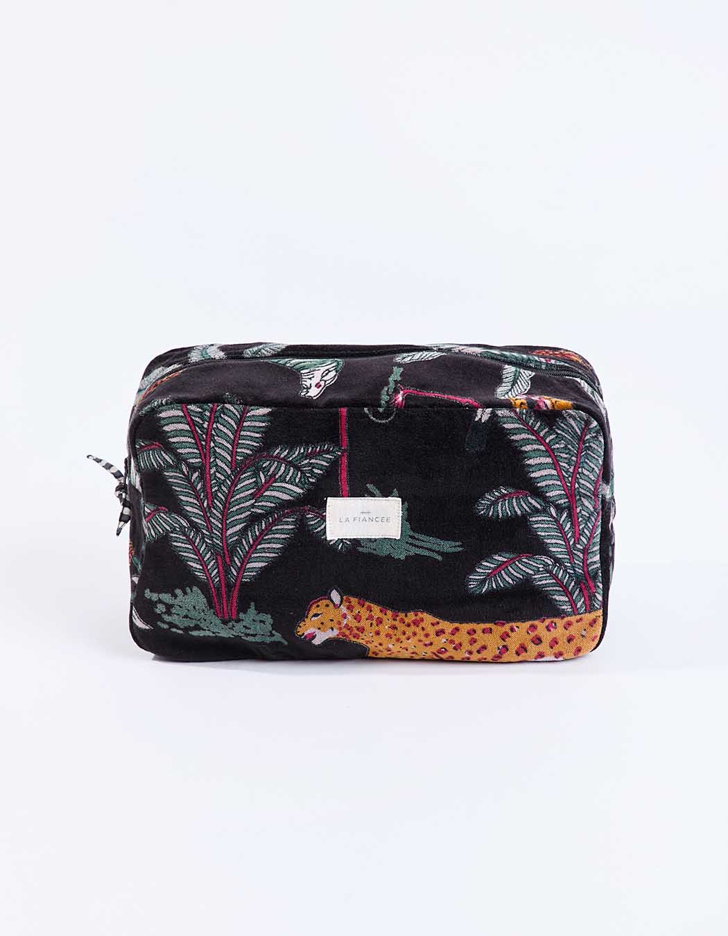Grande pochette en velours imprimé La Fiancée
