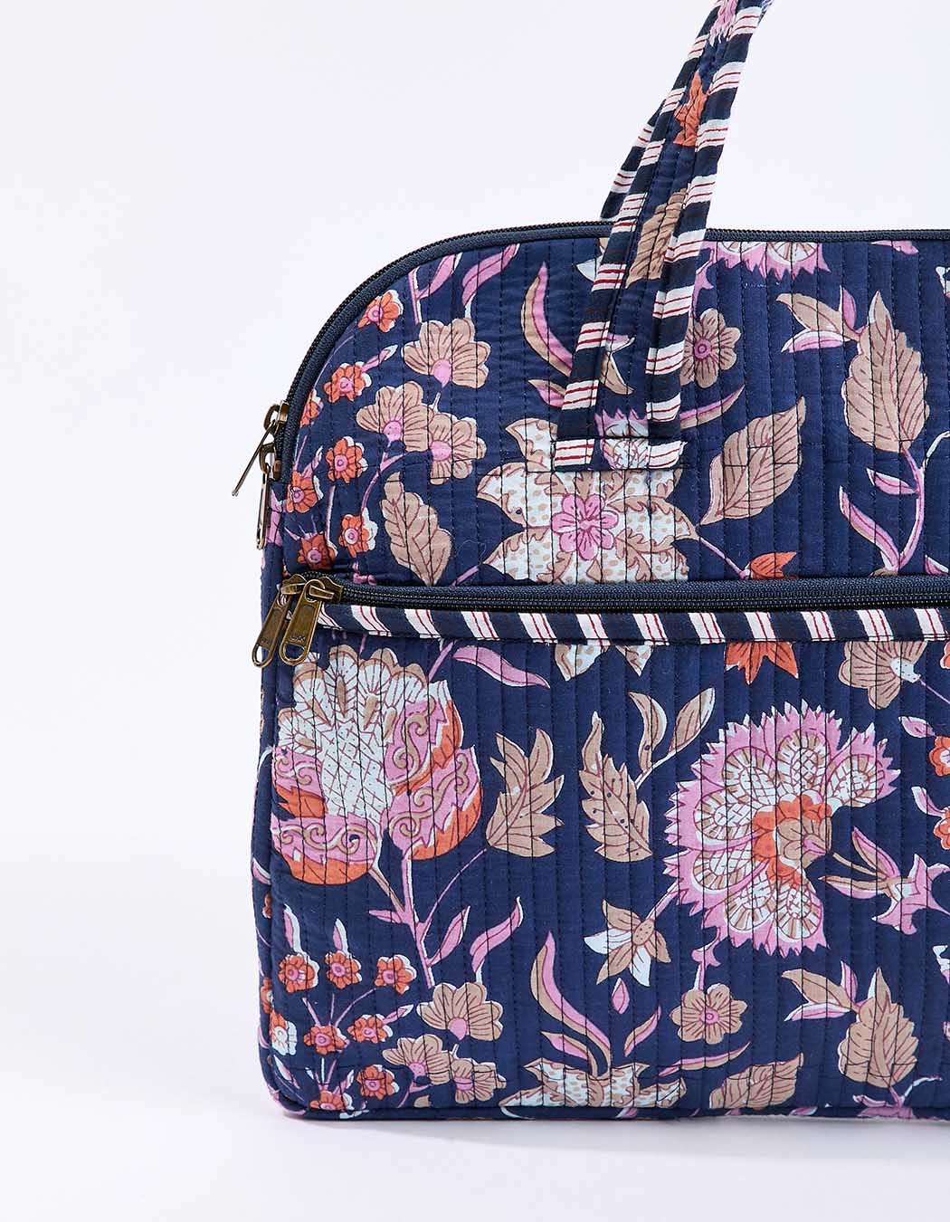 Sac ordinateur matelassé imprimé La Fiancée