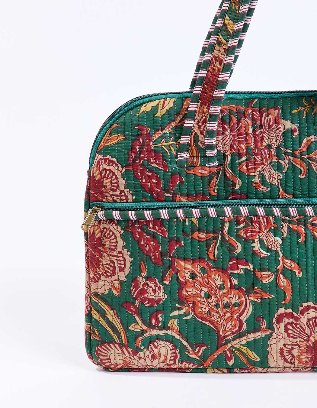 Sac ordinateur matelassé imprimé La Fiancée