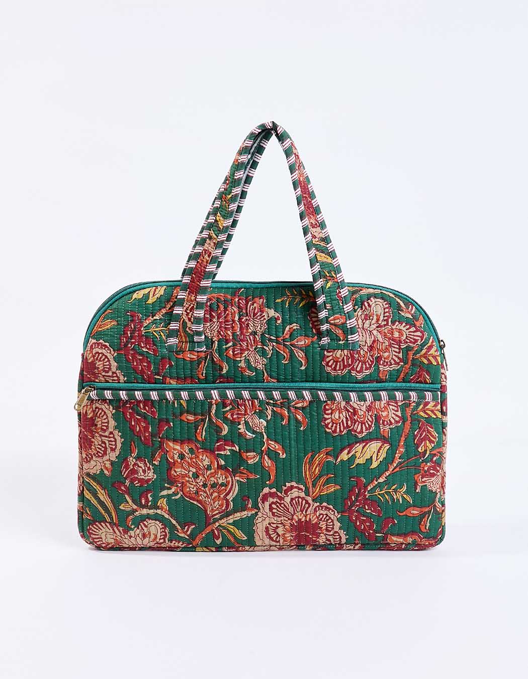 Sac ordinateur matelassé imprimé La Fiancée