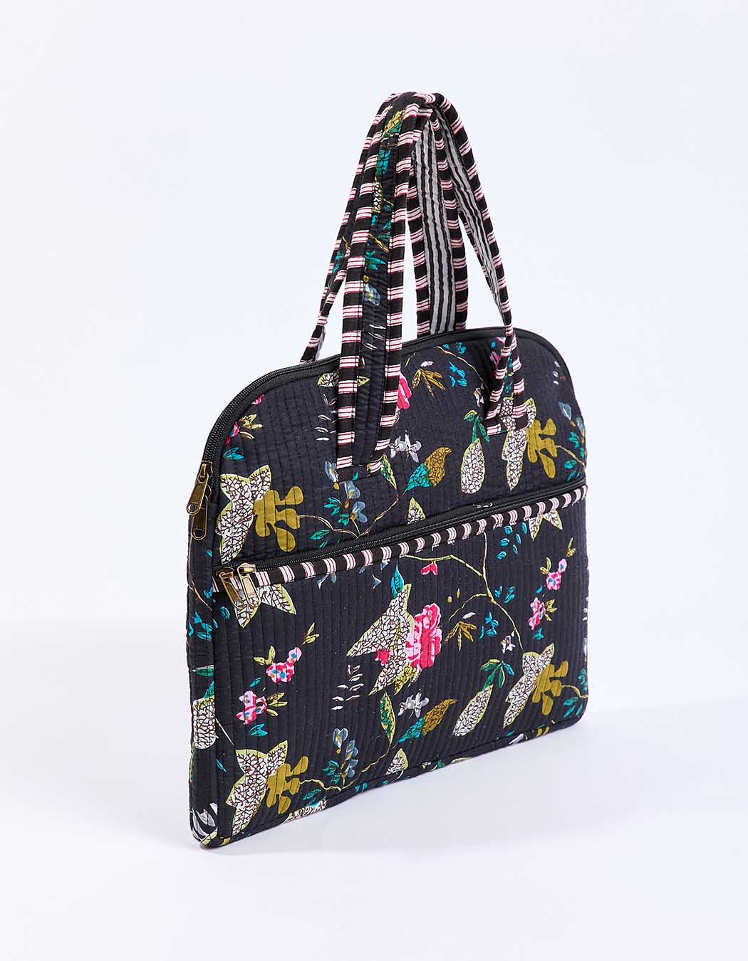 Sac ordinateur matelassé imprimé La Fiancée