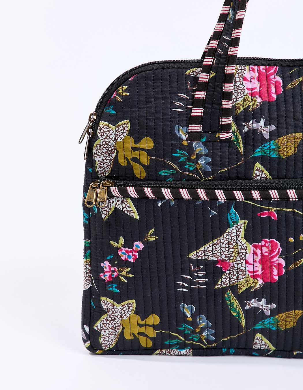 Sac ordinateur matelassé imprimé La Fiancée