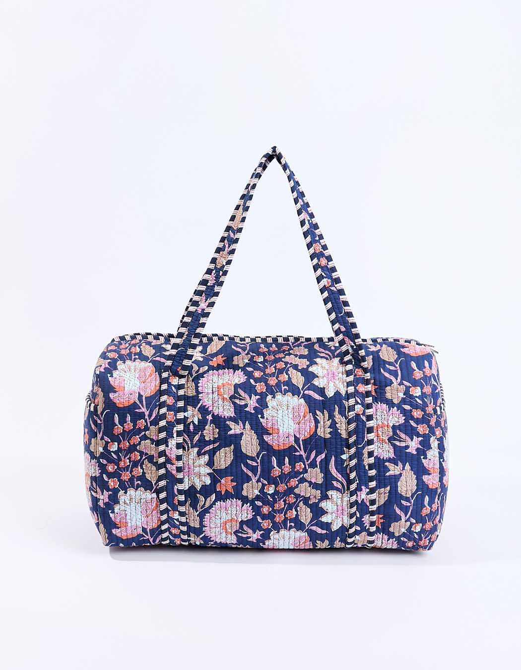 Sac week-end matelassé imprimé La Fiancée