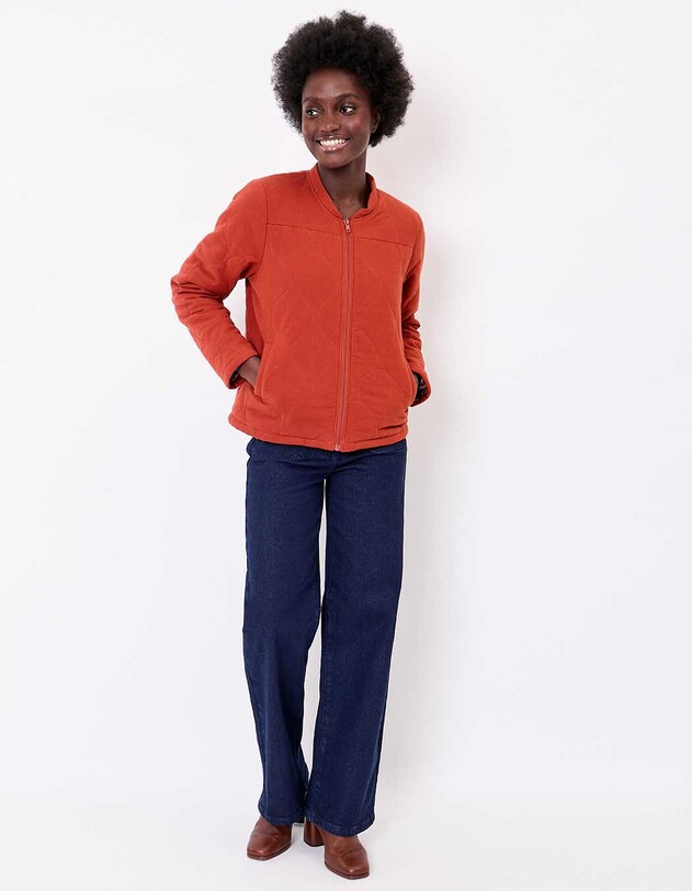 Veste matelass&eacute;e flanelle coton bio imprim&eacute; La Fianc&eacute;e