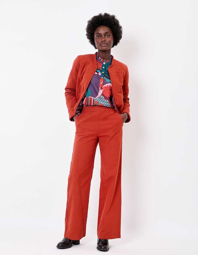 Veste matelass&eacute;e flanelle coton bio imprim&eacute; La Fianc&eacute;e