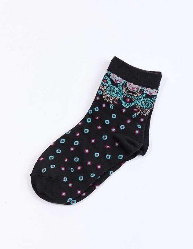 Paire de chaussettes maille imprim&eacute; La Fianc&eacute;e