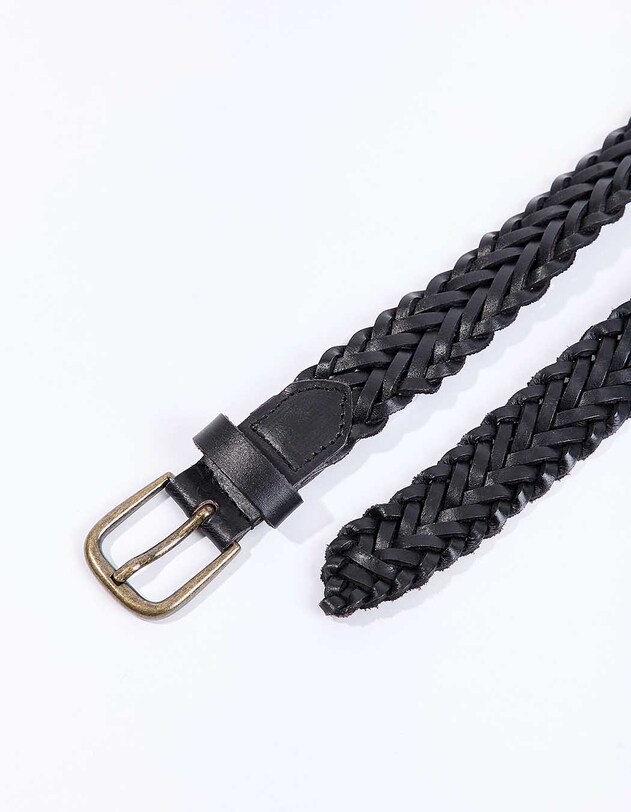 Ceinture cuir tress&eacute; imprim&eacute; La Fianc&eacute;e