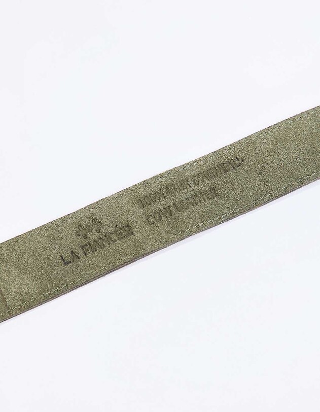 Ceinture cuir Suede imprim&eacute; La Fianc&eacute;e
