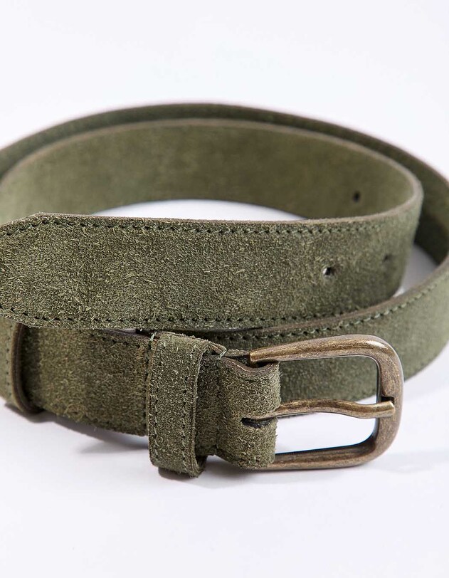 Ceinture cuir Suede imprim&eacute; La Fianc&eacute;e