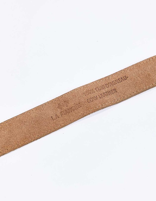 Ceinture cuir Suede imprim&eacute; La Fianc&eacute;e
