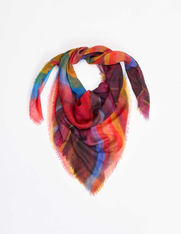 Foulard en laine imprim&eacute;e imprim&eacute; La Fianc&eacute;e