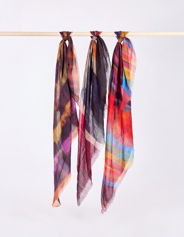 Foulard en laine imprim&eacute;e imprim&eacute; La Fianc&eacute;e