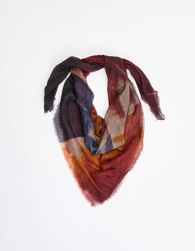 Foulard en laine imprim&eacute;e imprim&eacute; La Fianc&eacute;e
