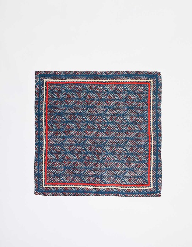 Grand foulard carr&eacute; fluide imprim&eacute; La Fianc&eacute;e
