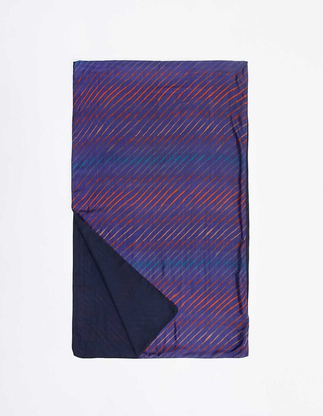 Foulard en soie doubl&eacute; imprim&eacute; La Fianc&eacute;e