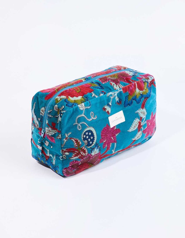 Grande pochette en velours imprim&eacute; La Fianc&eacute;e