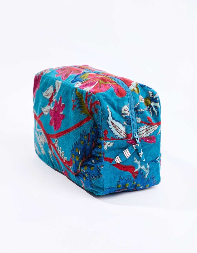 Grande pochette en velours imprim&eacute; La Fianc&eacute;e