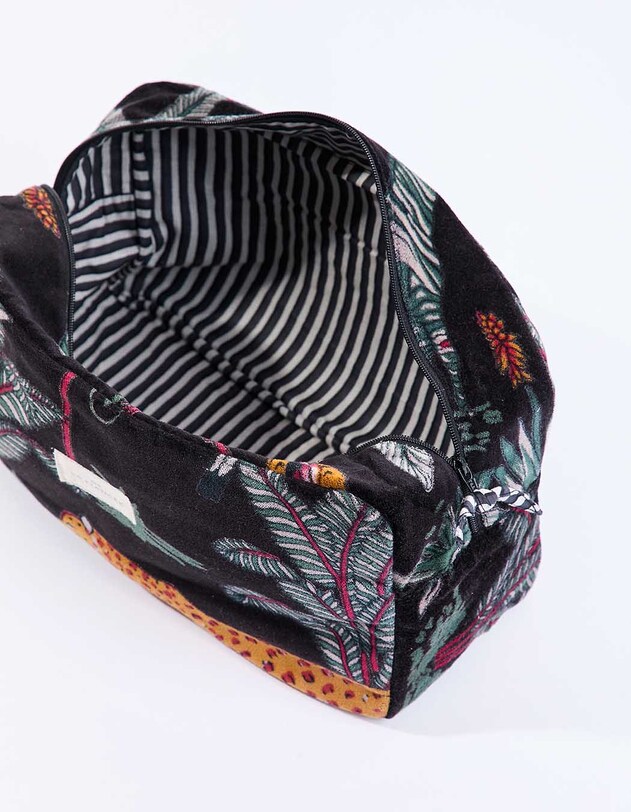 Grande pochette en velours imprim&eacute; La Fianc&eacute;e