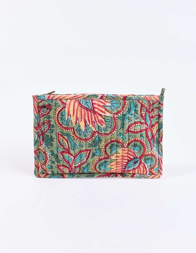Petite pochette matelass&eacute;e coton LISETTE
