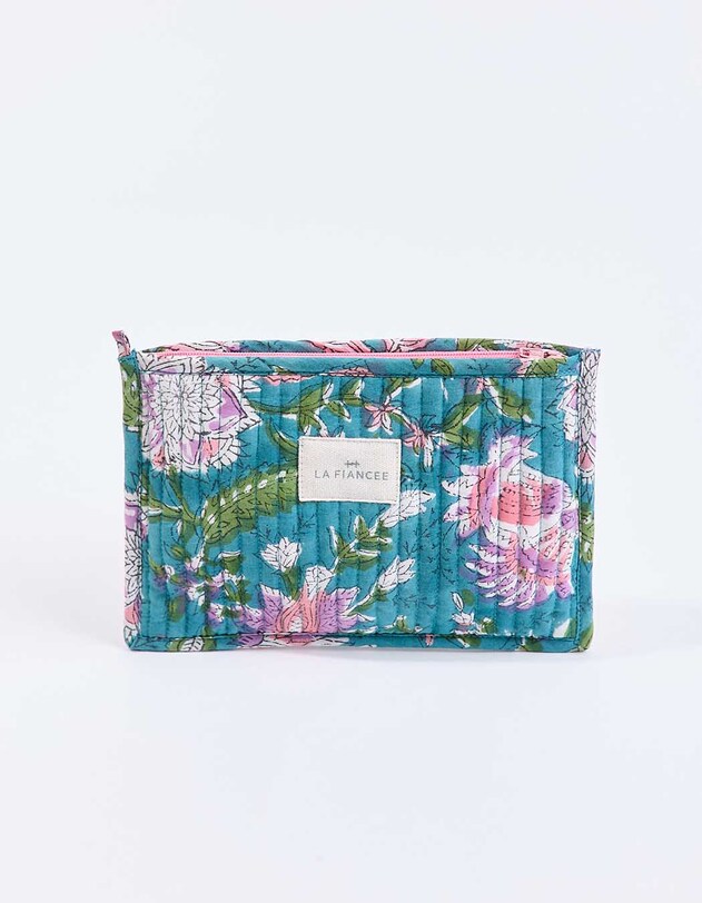 Petite pochette matelass&eacute;e coton imprim&eacute; La Fianc&eacute;e