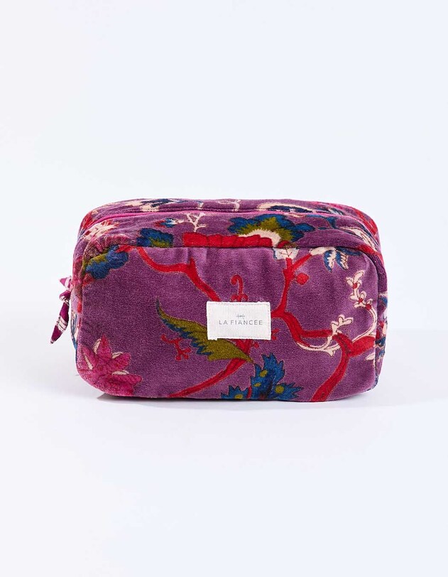 Petite pochette en velours imprim&eacute; La Fianc&eacute;e