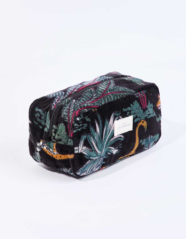 Petite pochette en velours imprim&eacute; La Fianc&eacute;e